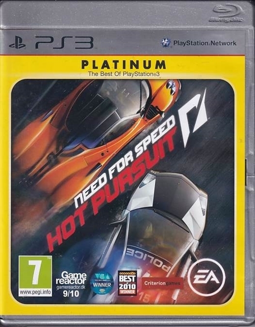  Need For Speed Hot Pursuit - Platinum - PS3 (B Grade) (Genbrug)